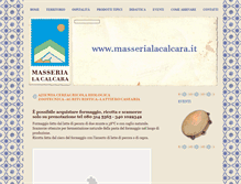 Tablet Screenshot of masserialacalcara.it